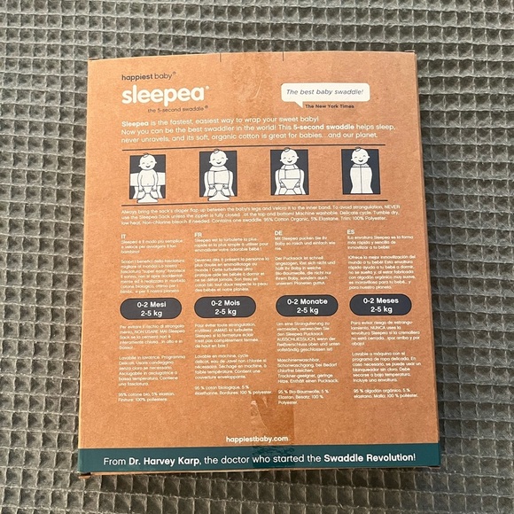 Happiest baby Sleepea® 5-Second Baby Swaddle
Small Graphite Planets - Picture 5 of 6